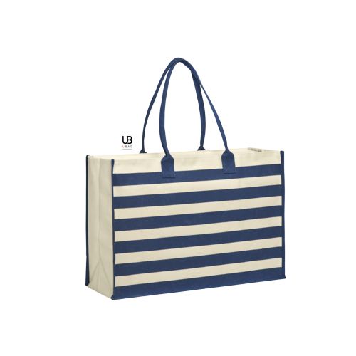 SAC SHOPPING ZIPPÉ 340GRS COTON CANVAS LAMINÉ AVEC FOND RIGIDE AMOVIBLE : CROISETTE