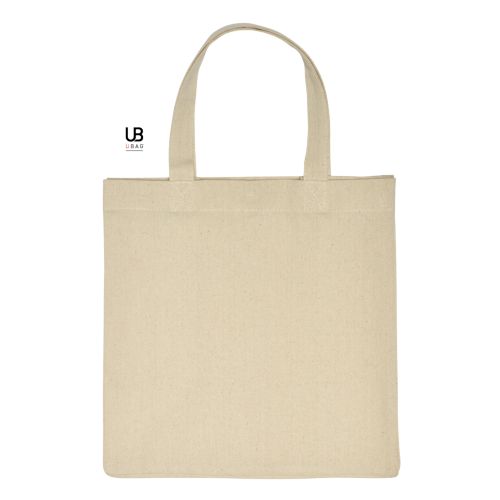 TOTE BAG 220GRS COTON AVEC SOUFFLETS ET BOUTON PRESSION : SIENA - 2