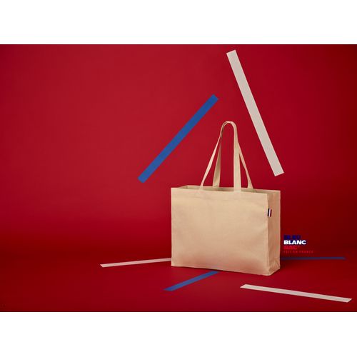 SAC SHOPPING FAIT EN FRANCE 220GRS COTON AVEC SOUFFLETS : FRANCIS - 2