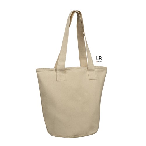 SAC SHOPPING A FORME CIRCULAIRE 300GRS COTON : LILY - 1