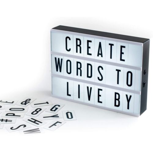 Lightbox format A5 avec lettres (Bonne Année)