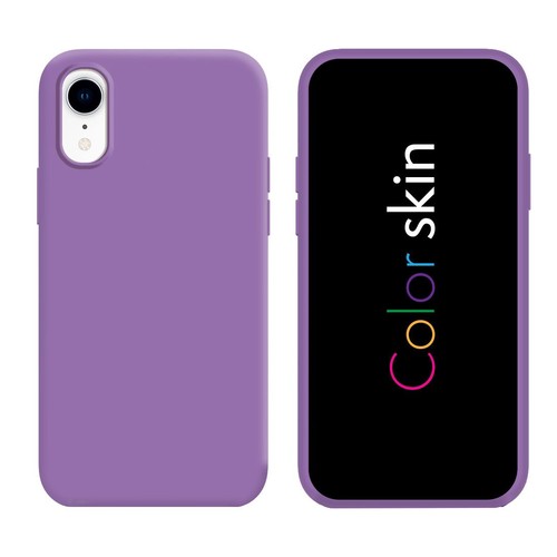 Coque premium Color Skin pour iphone couleur lilas