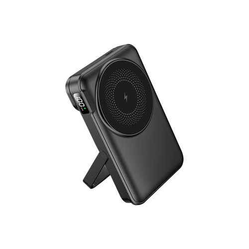 Batterie de secours 10000mah 3en1 avec support et recharge Apple Watch - gris thumbnail 4