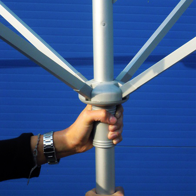 Parasol carré 2x2m Café - 2