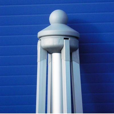 Parasol carré 2x2m Café - 5