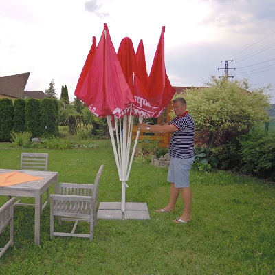 Parasol carré 3x3m Tokyo - 4