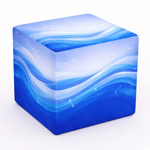 Pouf Cube mousse 40x40x40cm - 1