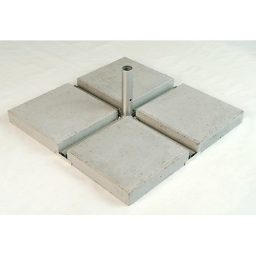 Pied croisillon metal avec dalles - 1