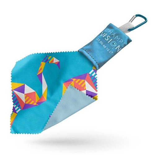 Shuttle - Porte-clés lingette microfibre, SquareNuts - Mataro Advice srl