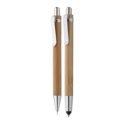 Set Stylo À Bille Stylet Et Porte-Mine En Bambou Seshania thumbnail 4
