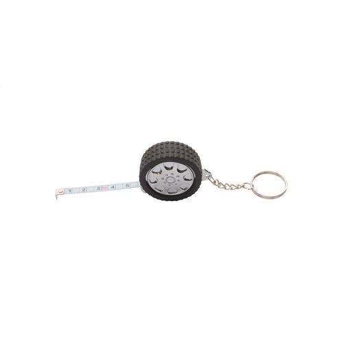 Keyring With Tape Measure Wheel