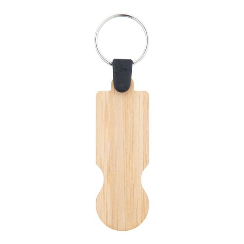 Porte-Clés Jeton En Bambou Boocart Eu - 2