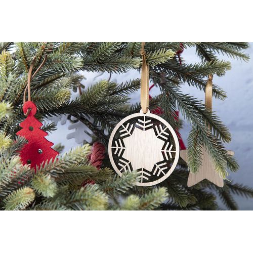 Décoration Pour Sapin De Noël, Flocon De Neige Lundamo - 2
