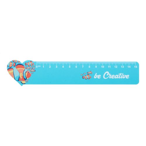 15 Cm Ruler, Heart Couler 15