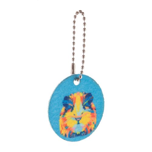 porte-clé personnalisé, carré Felty - 1