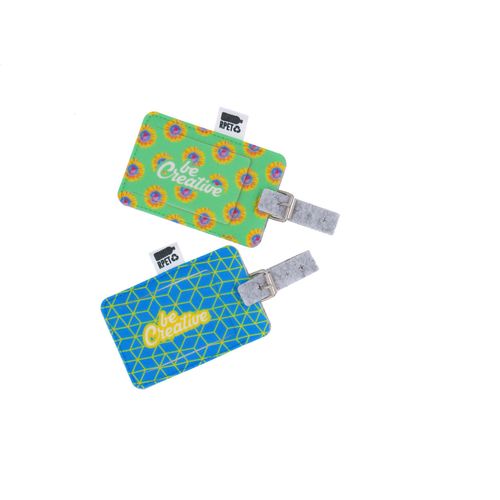 étiquette de bagage RPET personnalisable CreaFelt Tag - 5