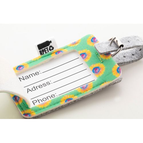 étiquette de bagage RPET personnalisable CreaFelt Tag - 7