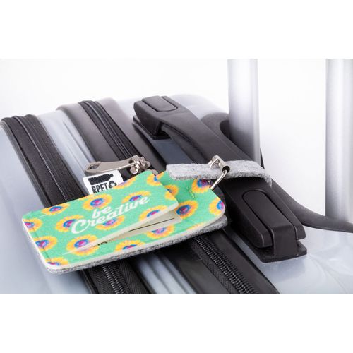 étiquette de bagage RPET personnalisable CreaFelt Tag - 8