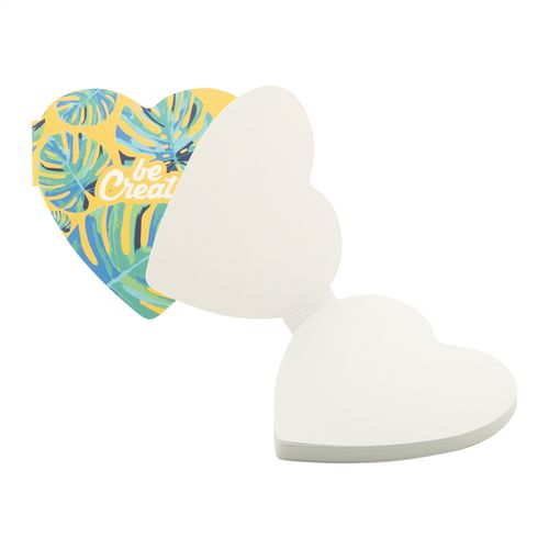 Bloc-Notes Autocollant Personnalisé Creastick Heart - 1