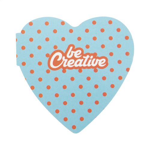 Bloc-Notes Autocollant Personnalisé Creastick Heart - 6