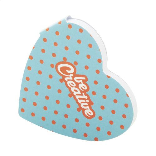 Bloc-Notes Autocollant Personnalisé Creastick Heart - 7