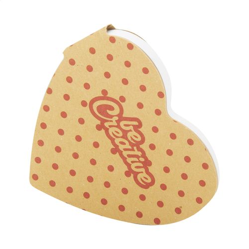 Bloc-Notes Autocollant Personnalisé Creastick Heart Eco - 4