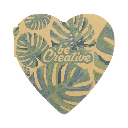 Bloc-Notes Autocollant Personnalisé Creastick Heart Eco - 5