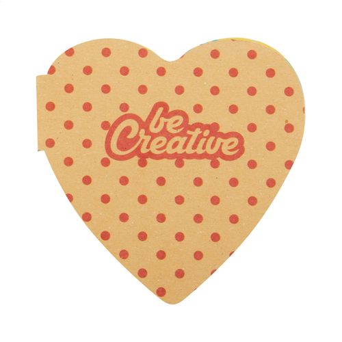 Custom Sticky Notepad CreaStick Heart Eco Custom Sticky Notepad CreaStick Heart Eco