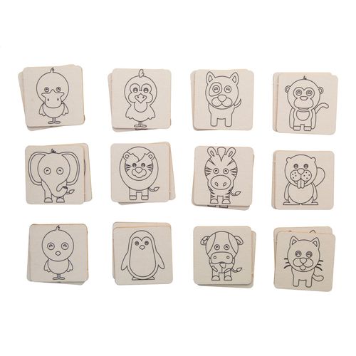 jeu de memory à colorier, animaux Colormor - 3