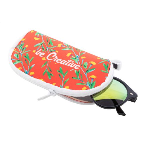 Étui à lunettes de soleil personnalisé en RPET PrintSun Zip - 4