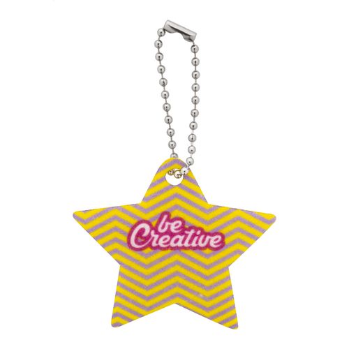 Custom Christmas Keyring, Star CreaFelt Key Xmas