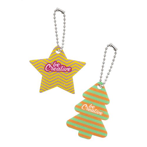 Custom Christmas Keyring, Star CreaFelt Key Xmas Custom Christmas Keyring, Star CreaFelt Key Xmas