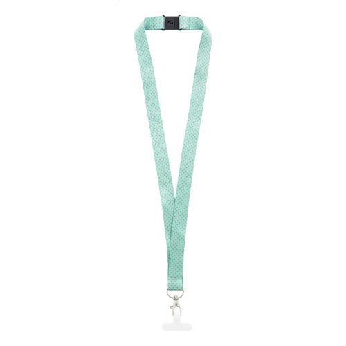 Tour de cou pour téléphone portable personnalisable en RPET Subyard Mobile Slim Safe - 1