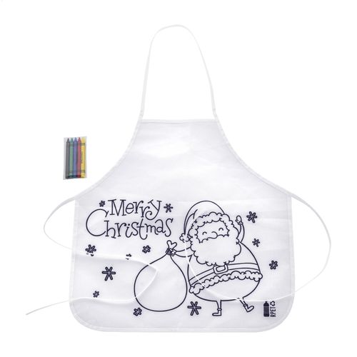 Tablier De Noël À Colorier Julfar Cook - 1