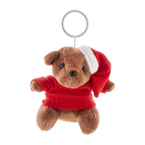 Porte-clés ourson de Noël en peluche Julnalle - 4