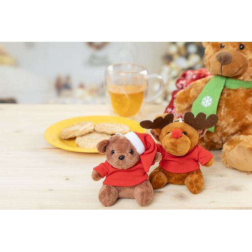 Porte-Clés Ourson De Noël En Peluche Julnalle - 7