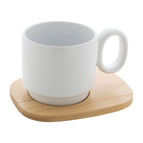 Mug En Céramique Avec Plateau En Bambou Kaguya - 3