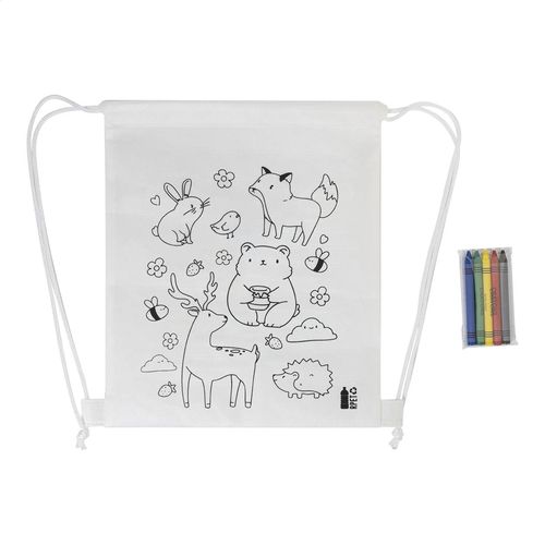 Sac À Cordon De Coloriage Rpet, Animaux Zocolo - 3