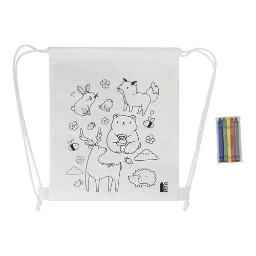 Sac À Cordon De Coloriage Rpet, Animaux Zocolo - 1