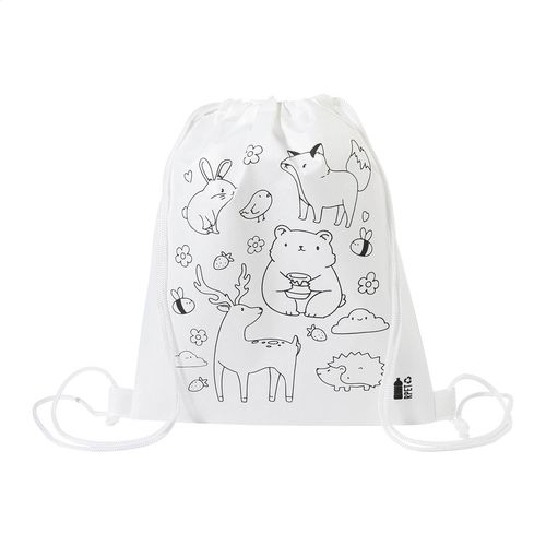 Sac À Cordon De Coloriage Rpet, Animaux Zocolo - 4