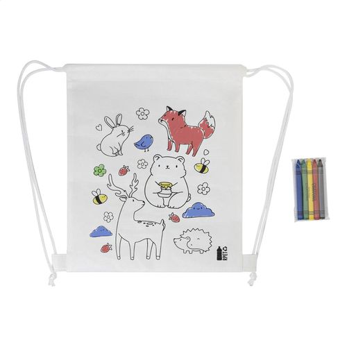 Sac À Cordon De Coloriage Rpet, Animaux Zocolo - 5