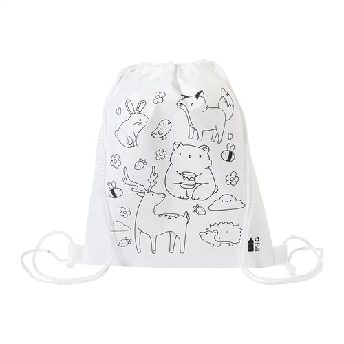 Sac À Cordon De Coloriage Rpet, Animaux Zocolo - 4