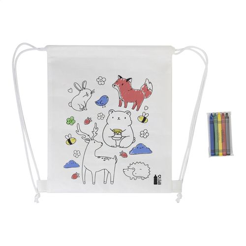 Sac À Cordon De Coloriage Rpet, Animaux Zocolo - 5