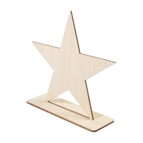 Trophée En Bois Personnalisé, En Forme D'Étoile Wlobor - 3