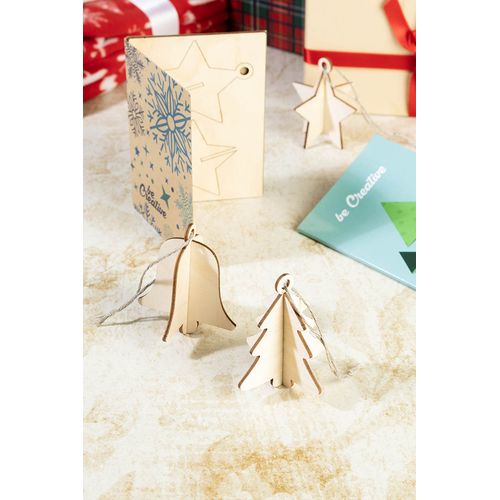 Carte De Noël, Étoile FestiCard Kraft - 7