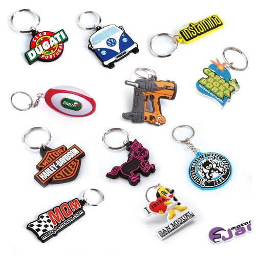 Porte-clés personnalisés en PVC souple sur mesure