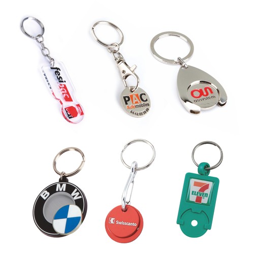 Porte-clés jeton caddy personnalisé