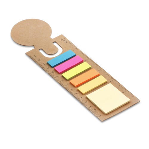 Signet pour le livre avec mémos autocollants MEMO