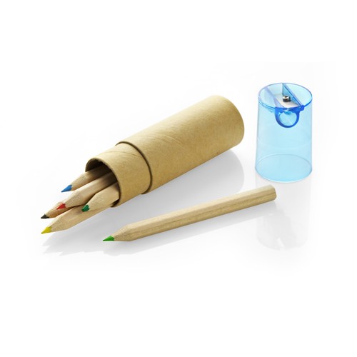Crayons 6 pcs avec taille-crayon FARVE