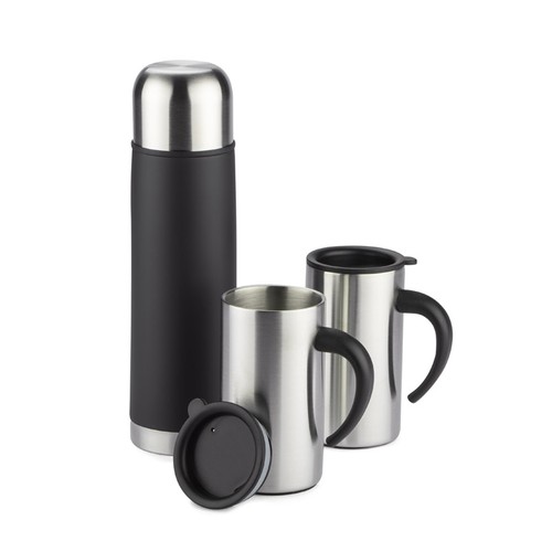Cadeaux d'affaires ACON ( thermos 500 ml et 2 tasses isothermes 280 ml)
